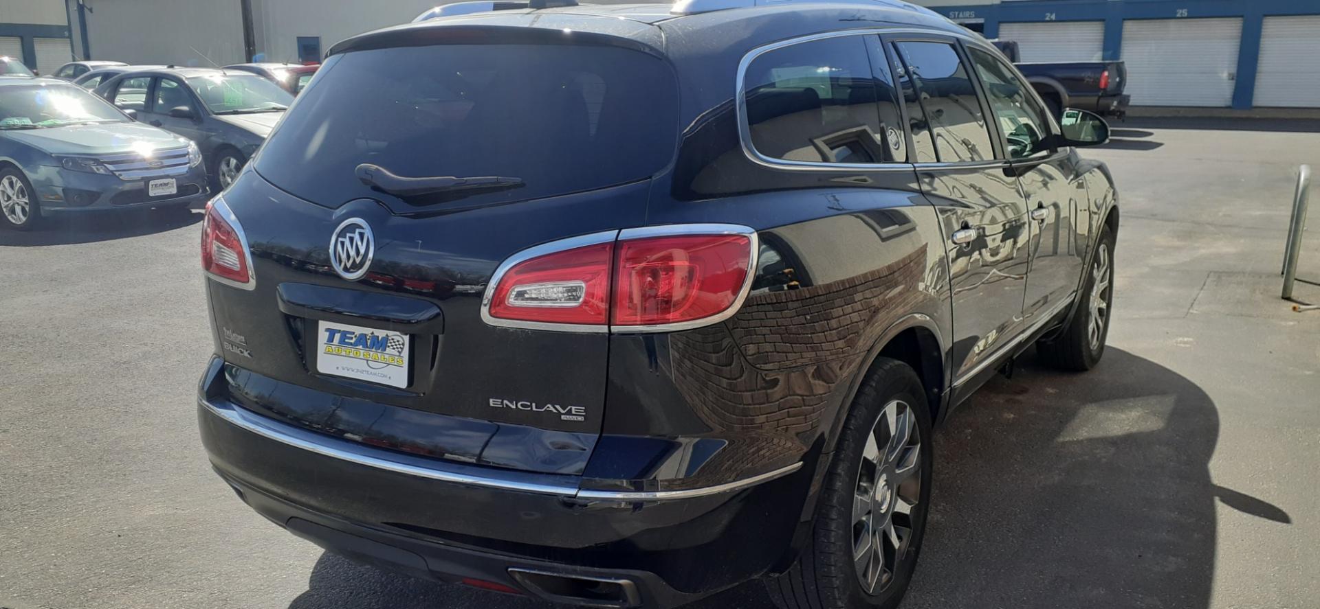 2017 Buick Enclave Leather AWD (5GAKVBKD4HJ) with an 3.6L V6 DOHC 24V engine, 6A transmission, located at 2015 Cambell Street, Rapid City, SD, 57701, (605) 342-8326, 44.066433, -103.191772 - CARFAX AVAILABLE - Photo#2